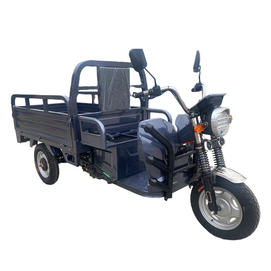 1.6m Cargo Box Length Electric Cargo Tricycle 20mph 30-45 Miles Range Mileage 800 Watts 1200 Watts Motor 60 Volts Battery Truck