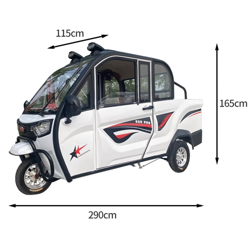 Closed Electric Cargo Tricycle