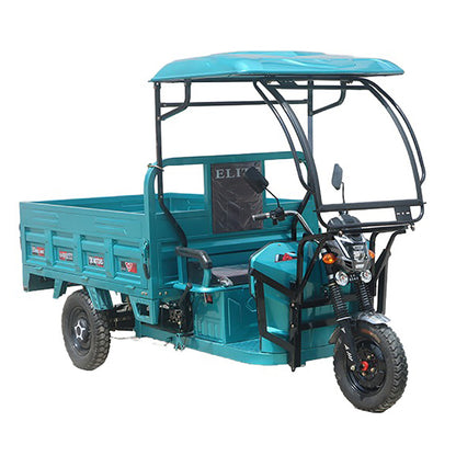 Simple Driving Cabin Heavy Duty Electric Cargo Tricycle 